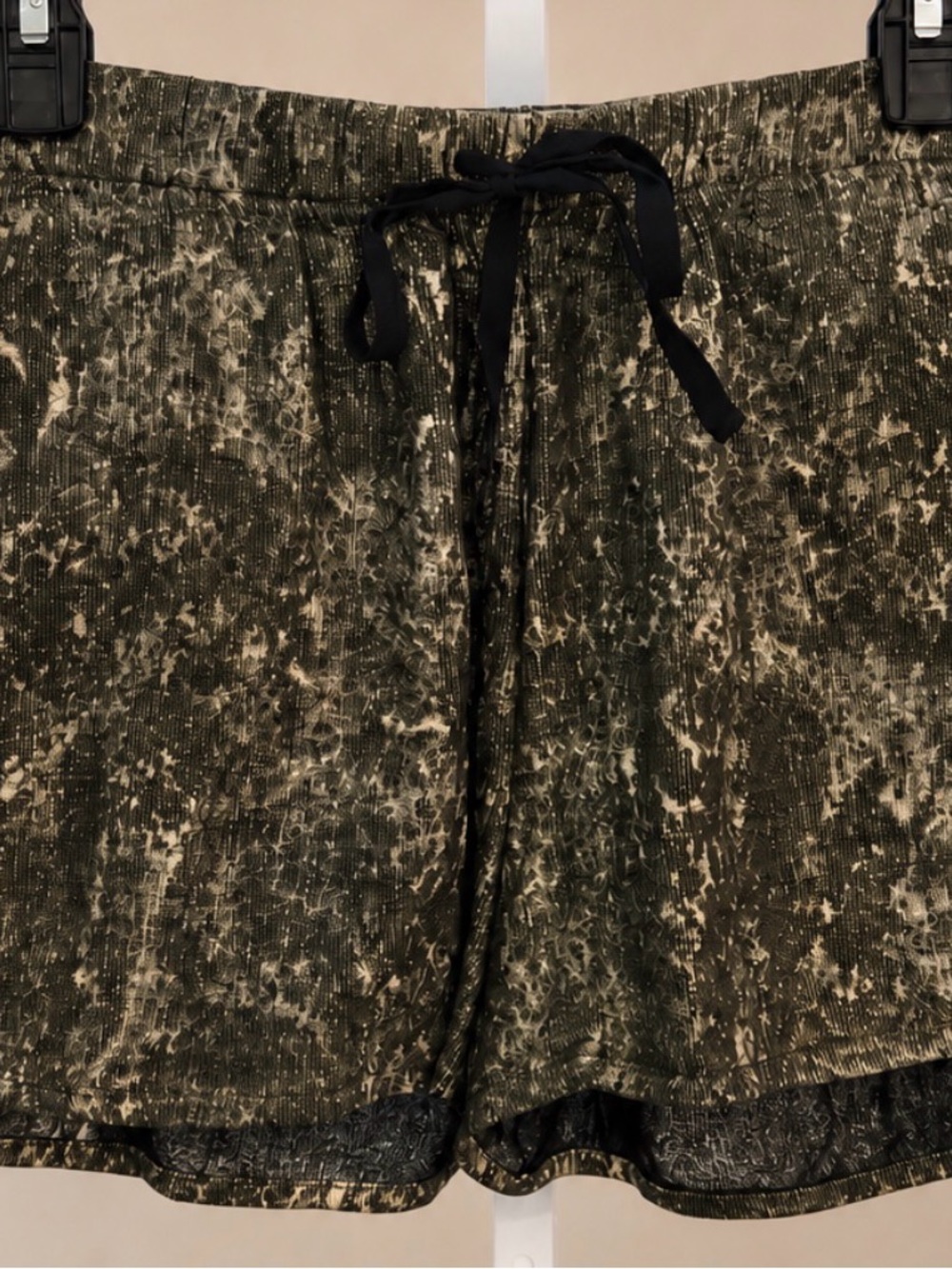 Scotch & Soda Le Jardin d’Apus Metallic Print Drawstring Lounge Shorts Boho Glam - Picture 2 of 2
